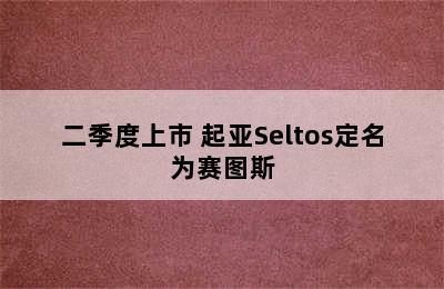 二季度上市 起亚Seltos定名为赛图斯